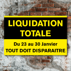 Panneau immobilier jaune personnalisé - pancarte pvc alvéolaire