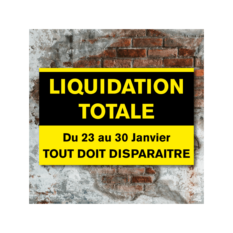 Panneau immobilier jaune personnalisé - pancarte pvc alvéolaire