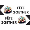 10 flèches 75x25cm - Support Alvéolé 3,5mm - 4 oeillets