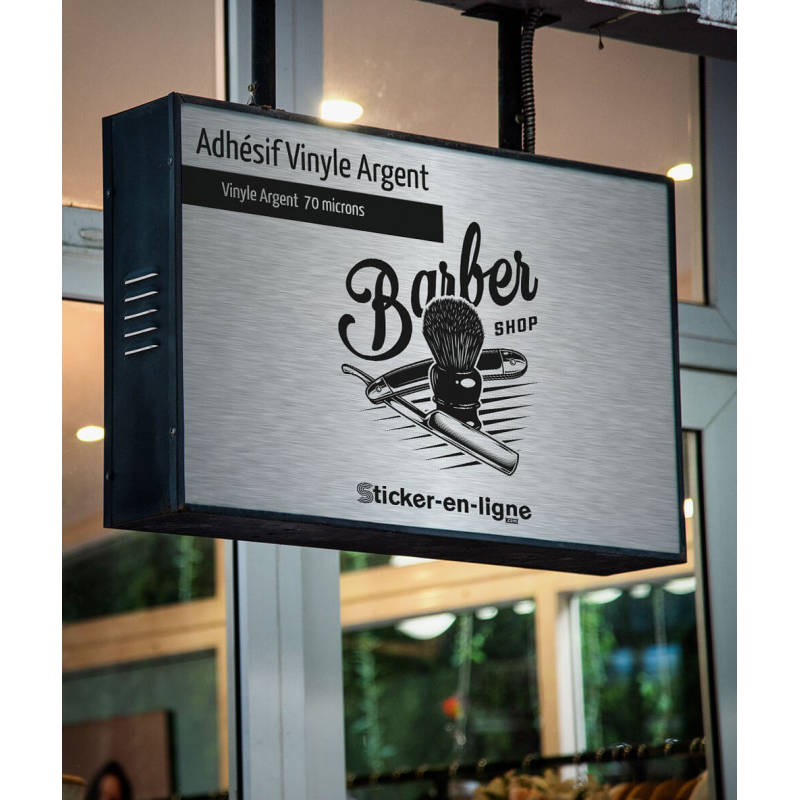 Adhésif Vinyle Argent