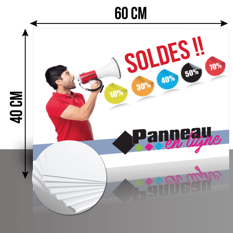 Panneau PVC forex 40x60cm personnalisé | Panneau en Ligne