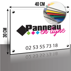 Panneau Dibond 40x30cm pour entreprise | Panneau en Ligne