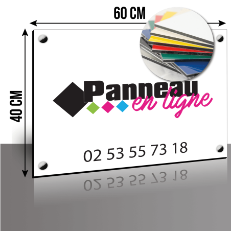 Panneau Dibond 40x60cm pour entreprise | Panneau en Ligne