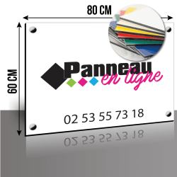 Panneau Dibond 60x80cm pour entreprise | Panneau en Ligne