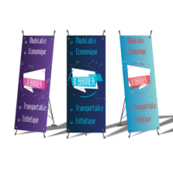 X Banner - Totem pour communication économique | Panneau en Ligne