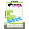 Pancarte en PVC AKylux alvéolé épais 10mm - Sur mesure pour chantier