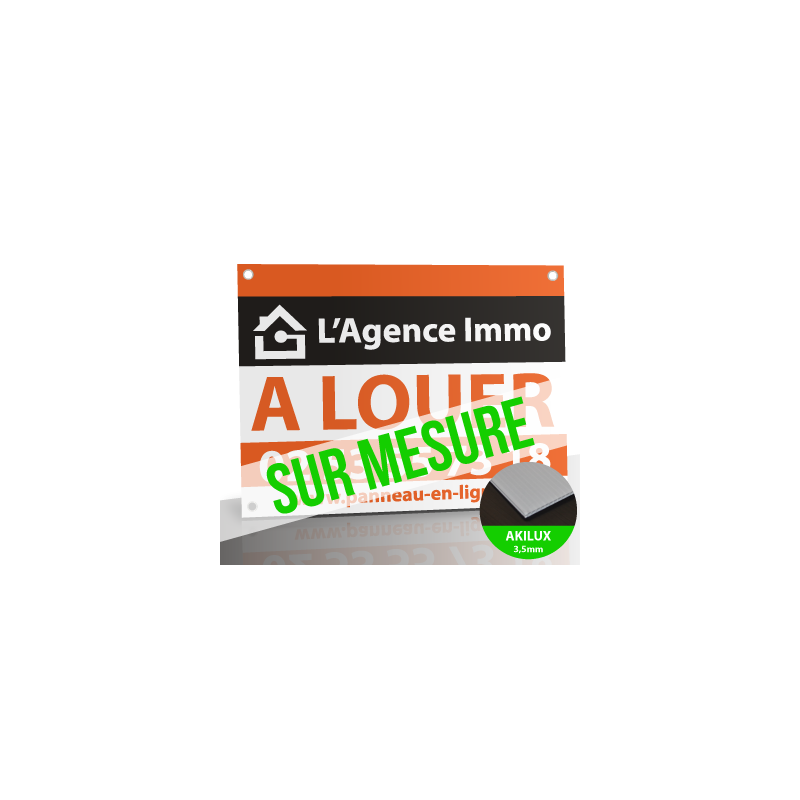 Achat de panneau akilux Immobilier-Taille sur mesure-Imprimeur Nantais