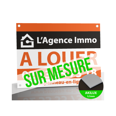 Achat de panneau akilux Immobilier-Taille sur mesure-Imprimeur Nantais