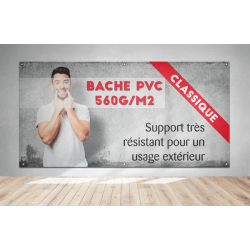 banderole publicitaire pas cher - largeur maxi 240cm - Impression HD