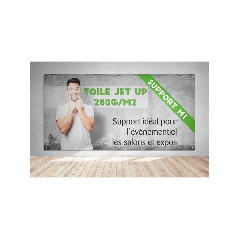 Toile Jet-Up tissée écologique M1 haut de gamme | Panneau en Ligne