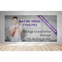 Banderole / Bâche MESH microperforé pour extérieur | Panneau en Ligne